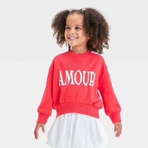 Grayson Mini Toddler Girls Amour French Terry Sweatshirt